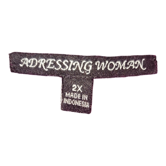 ADRESSING WOMAN. 2X, CHIFFON SUMMER DRESS, PATTERNED DRESS - Picture 9 of 9